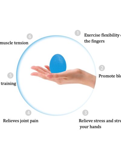 EGG SHAPED-HAND EXERCISE GRIP BALL